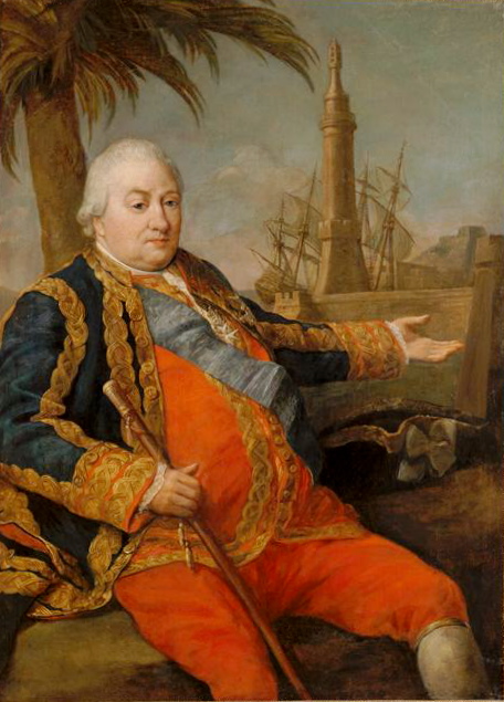 Portrait def Pierre André de Suffren de Saint Tropez (1729 – 1788) par Pompeo Batani. -