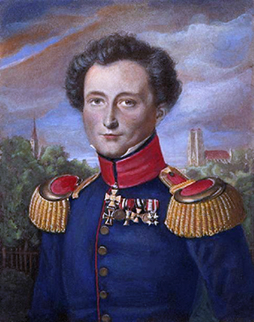 Portrait du général Claus von Clausewitz par Karl Wilhelm Wach (1787-1831). -