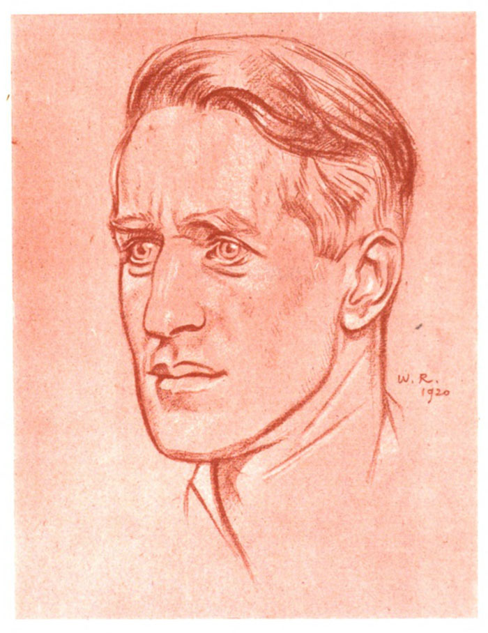 Portrait de Thomas E. Laurence par William Rothestein. -