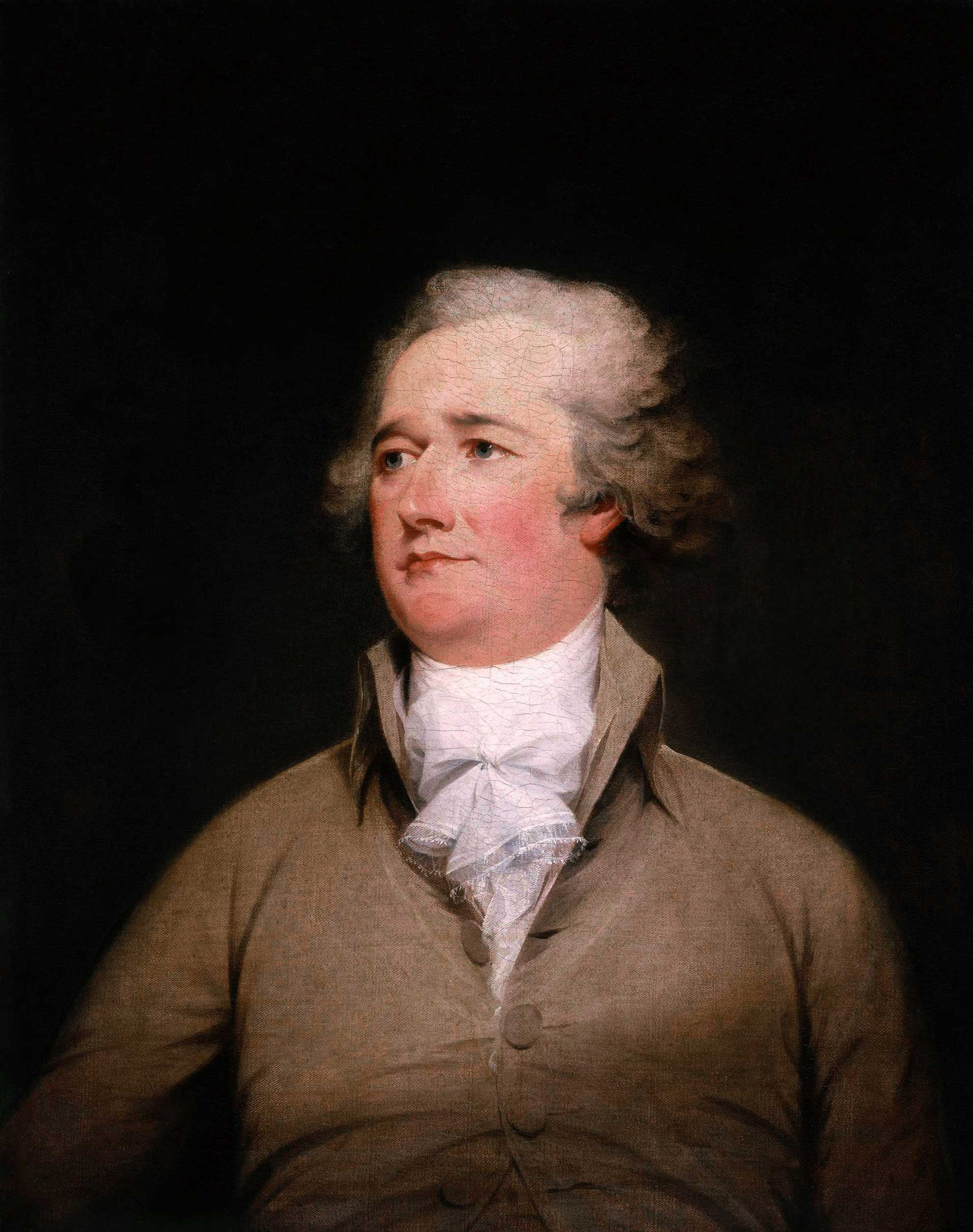 Alexander Hamilton en 1792 -- Portrait de John Trumbull -