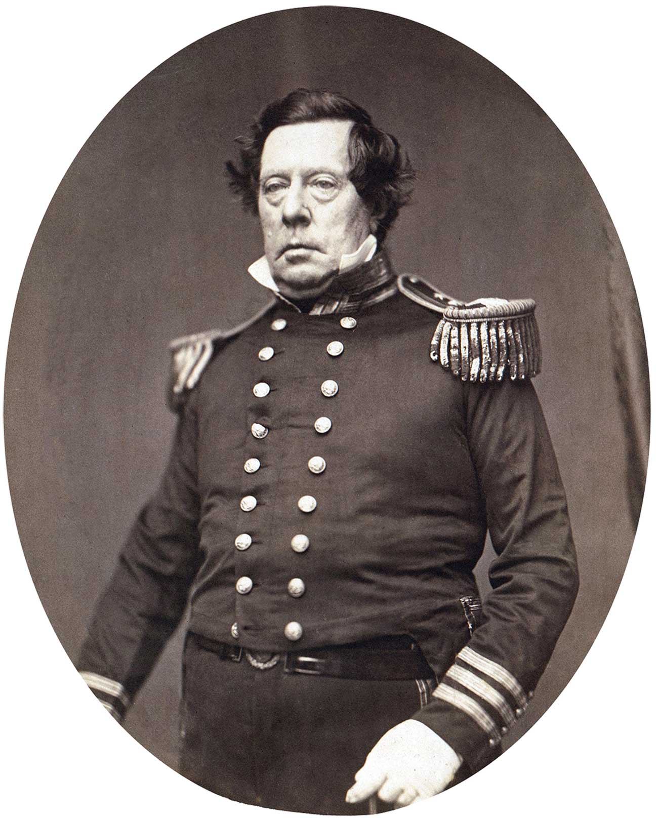 Portrait du commodore Matthew C. Perry par Mathew Brady (1822-1896) -