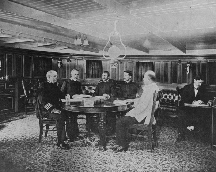 La Commission Sampson de 1898 -- Photo Naval Historical Center. -