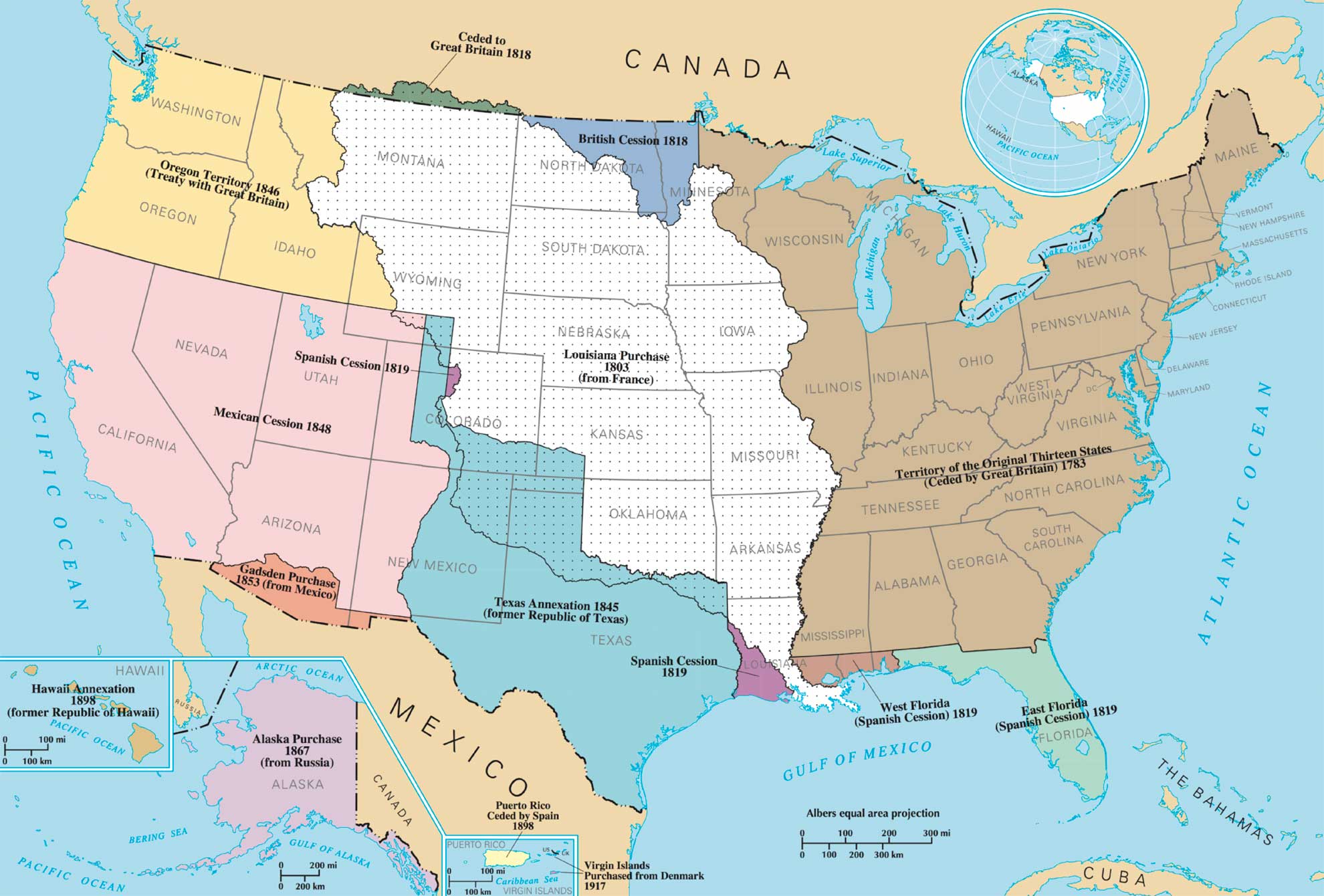 Source : National Atlas of the United States. -