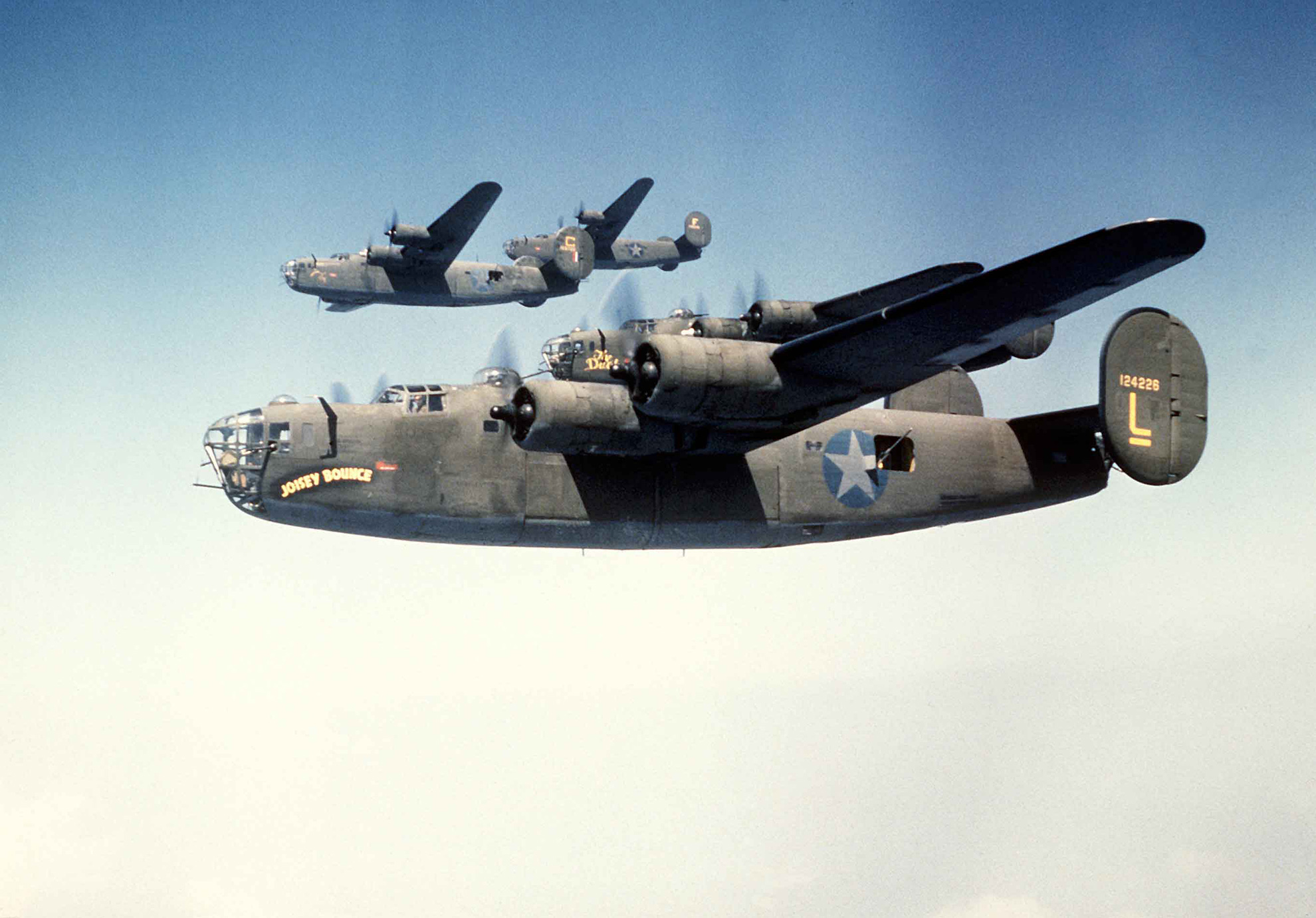 Consolidated B-24D Liberator du 93rd Bomb Group -- Photo USAAF. -