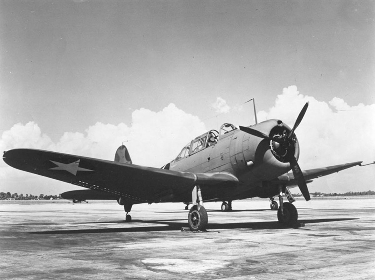 Douglas A-24 Banshee (Version USAAF du SBD Dauntless) -- Photo USAAF. -