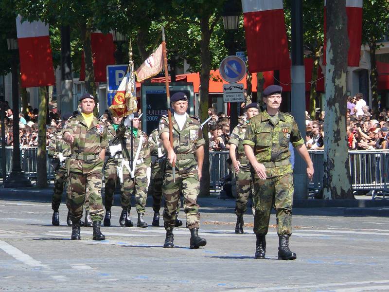 Défilé de la Brigade franco-allemande sur les Champs-Élysées -- Photo © BFA. -