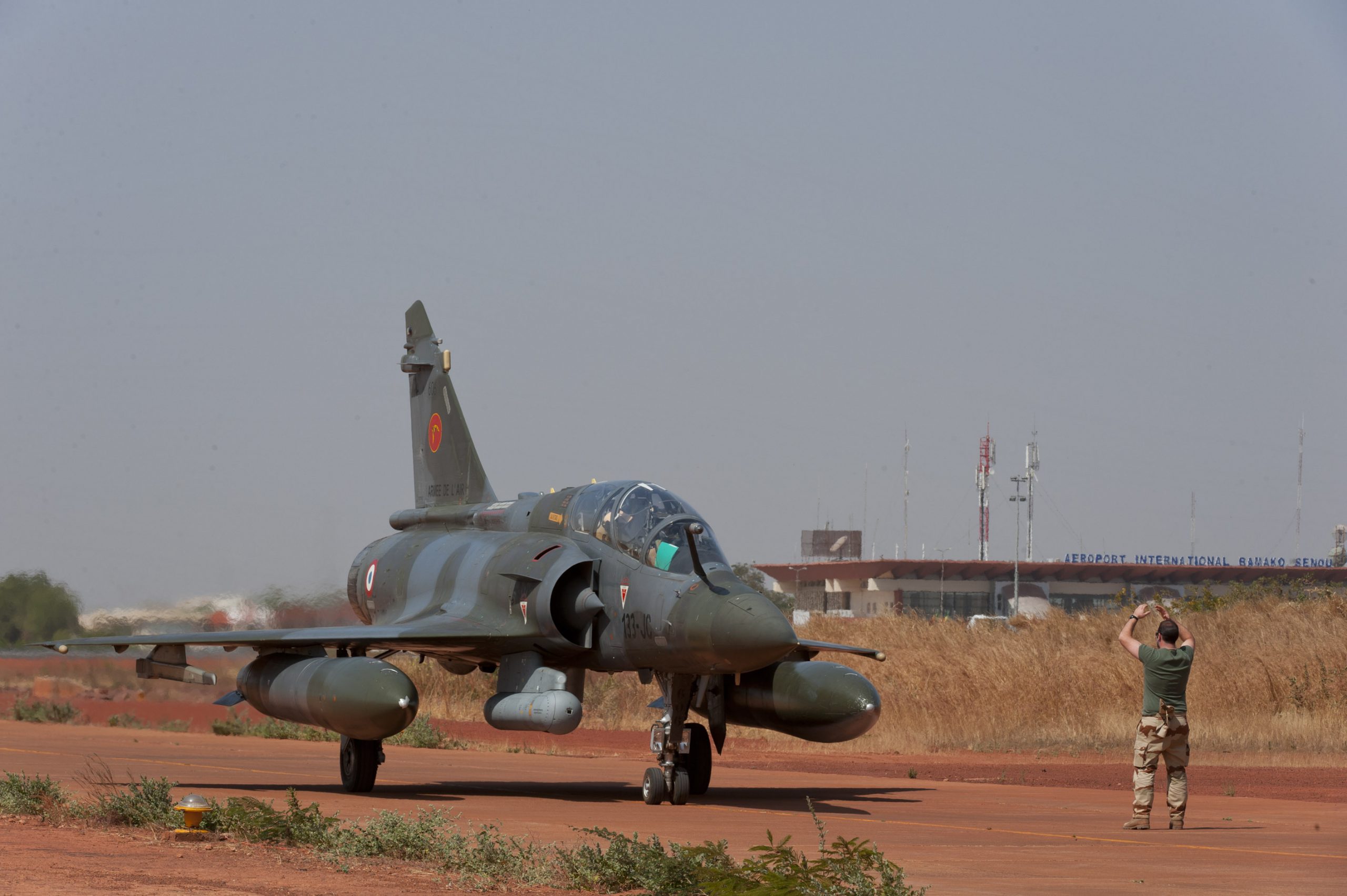 Mise en place des Mirage 2000 D à Bamako le 17 janvier -- Photo EMA © ECPAD. -