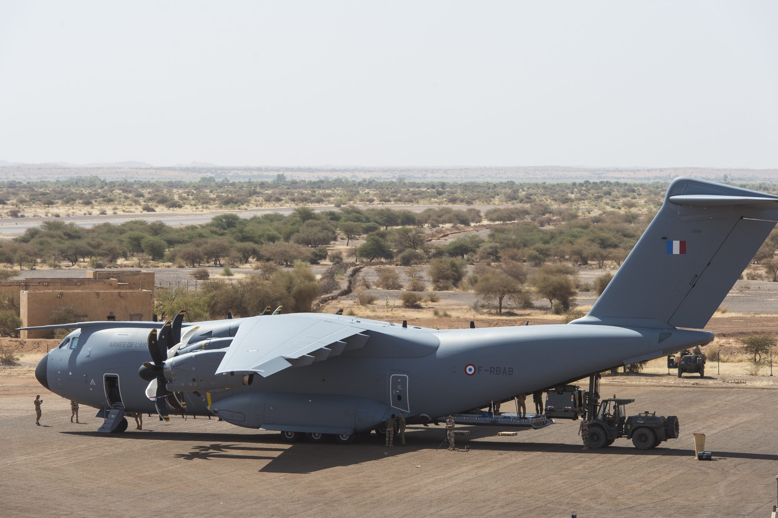 Première mission de l'A400 M: Orléans-Bamako - Photo SIRPA Air. -