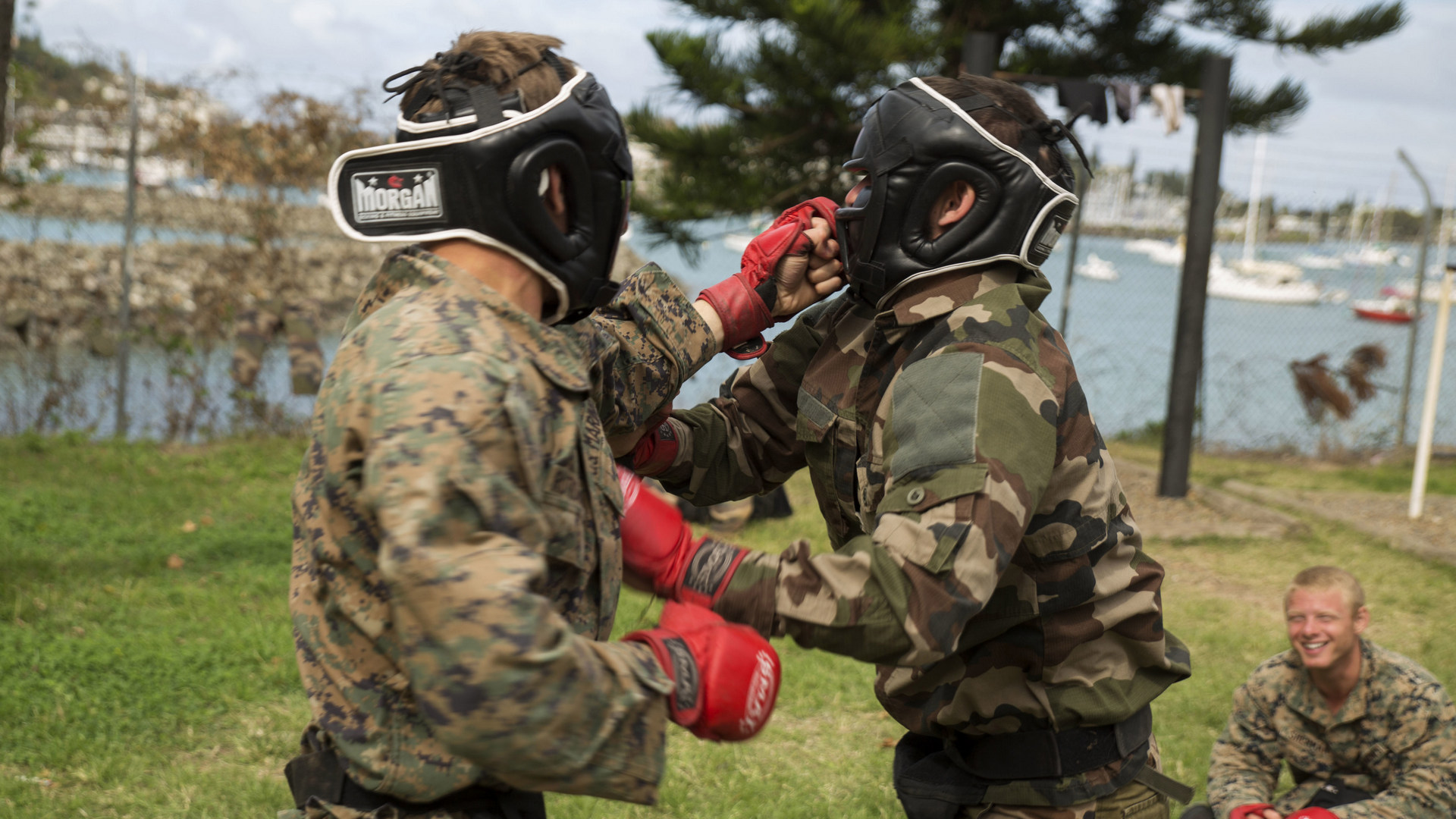 U.S. Marines, French Army duel: Allies participate in close combat training -- Photo USMC © Sgt. Carlos Cruz Jr. -
