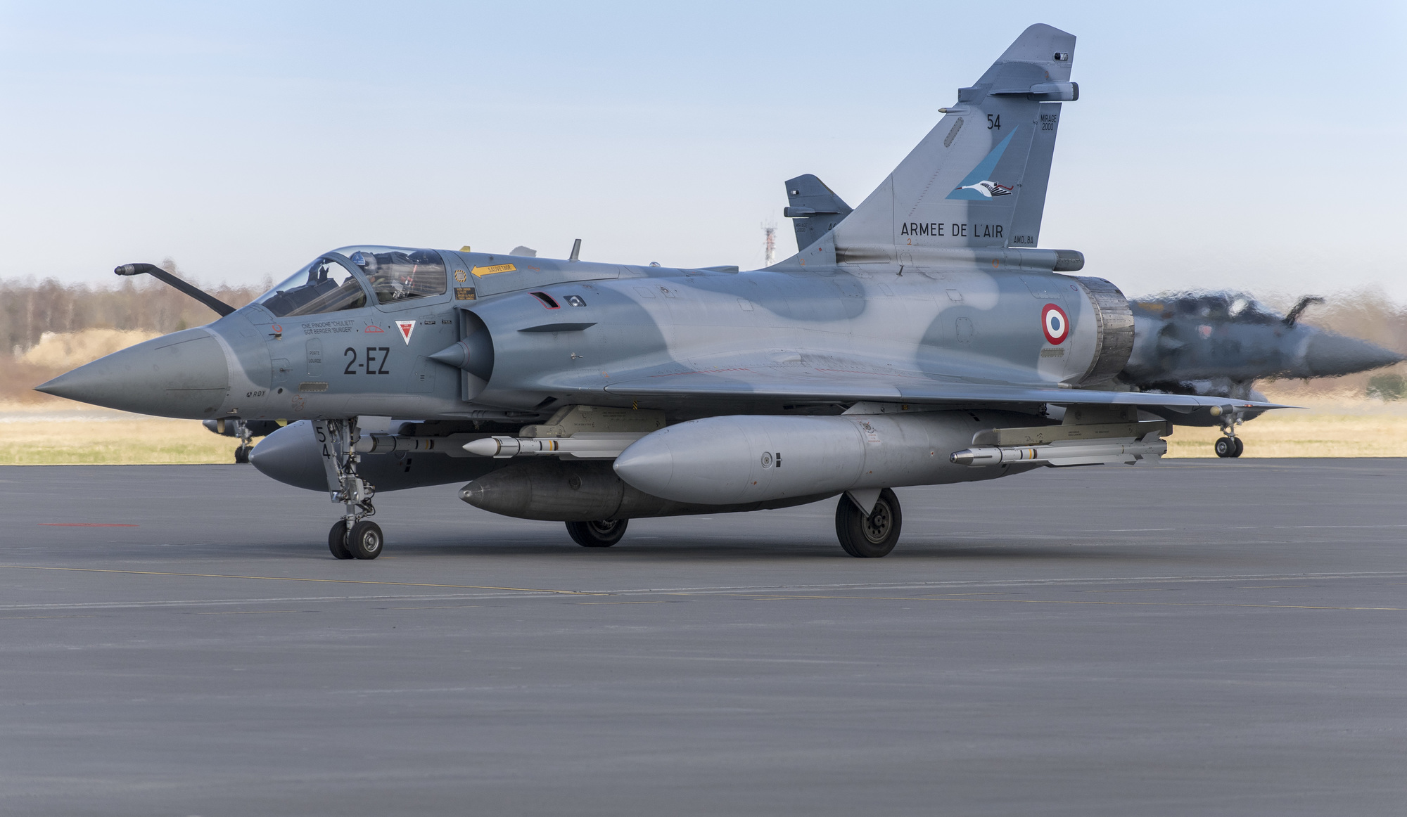 Mirage 2000-5 du 2e groupe de chasse 1/2 Cigognes - Photo Armée de l'Air. -