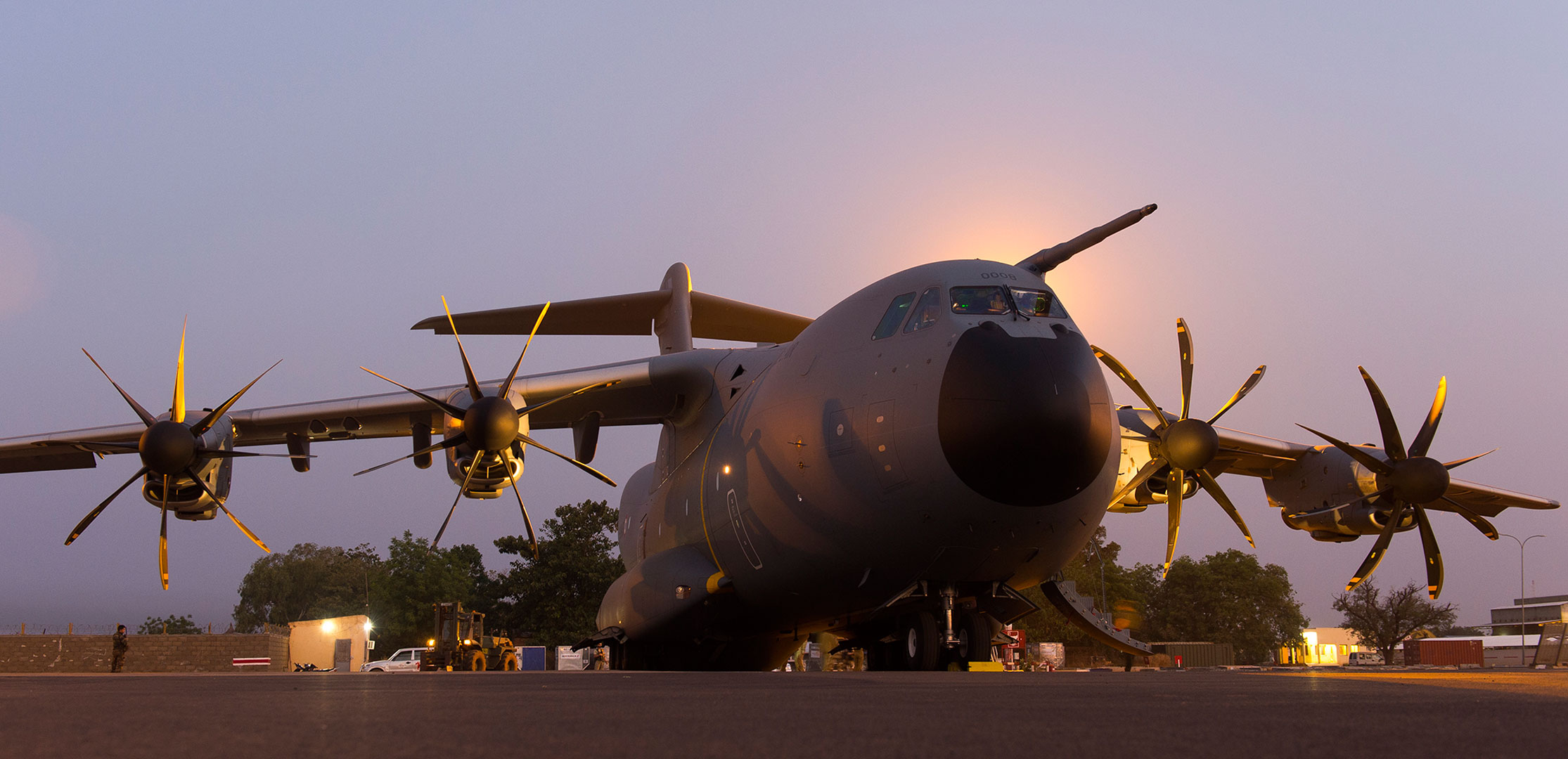 Première mission de l'A400M au Mali - Orléans - Bamako – Gao -- Photo © Armée de l'Air. -