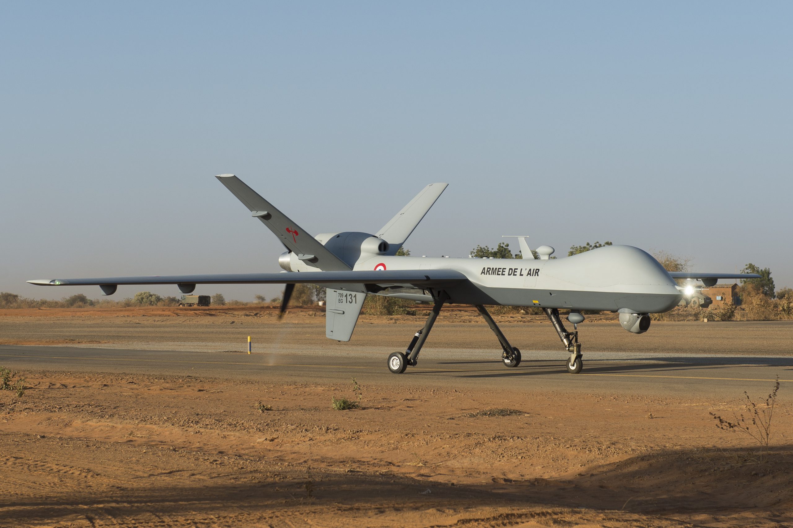 Premier drone Reaper français engagé au Sahel -- Photo SIRPA Air. -