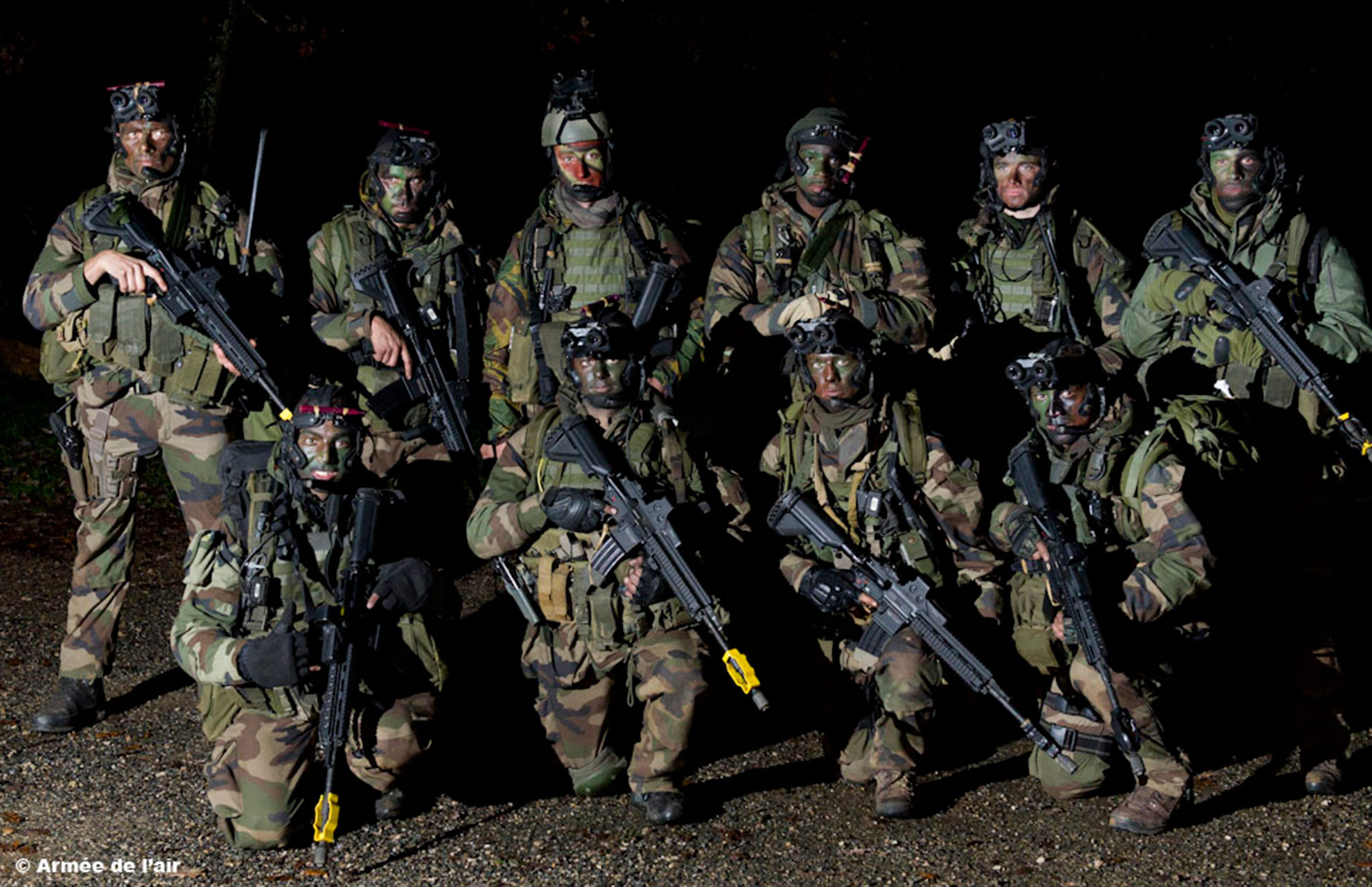 Commandos du groupe Action du CPA 10 -- Photo © Armée de !'Air. -