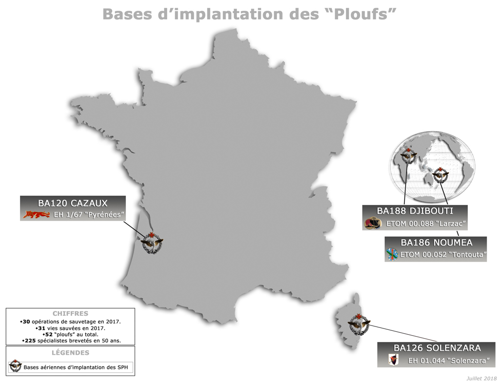 Bases d'implantation des "Ploufs" -- - Photo © Armée de l'Air. -