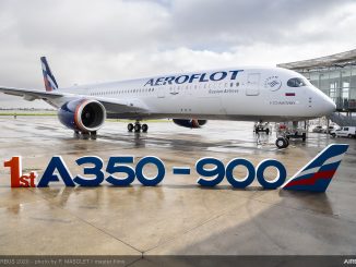 first a350 900 aeroflot msn383 with letters delivery ceremony
