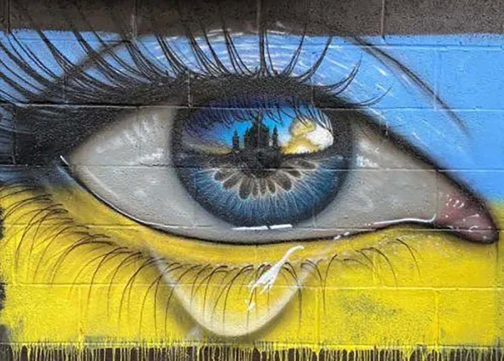 streetart oeil ukrainien
