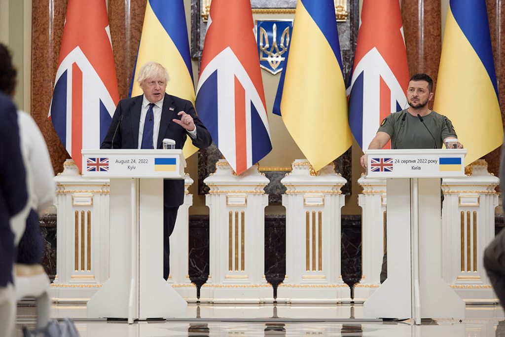 prime minister boris johnson visits ukraine