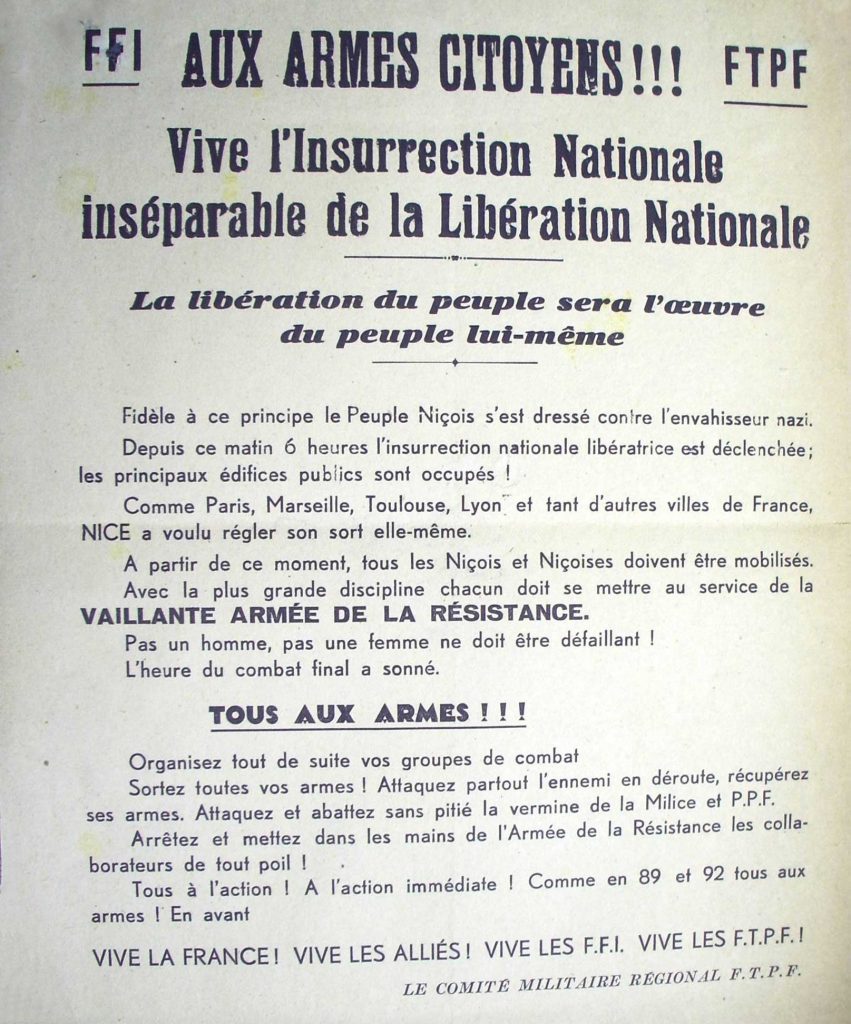 nice liberation affiche 27 mai 1945 1