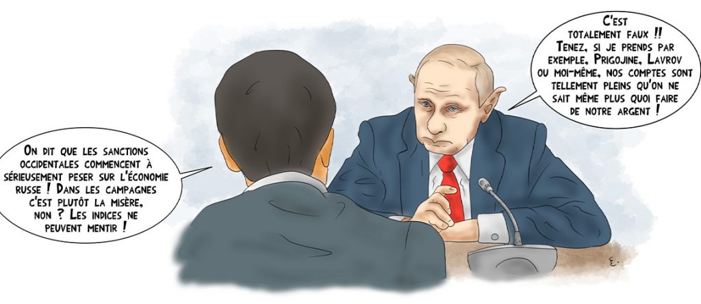 Les sanctions et Vladimir Poutine - Vu par Epo