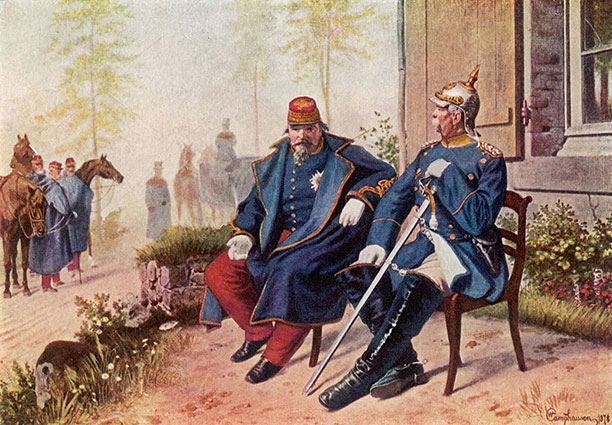 Bismarck et Napoléon III à Sedan