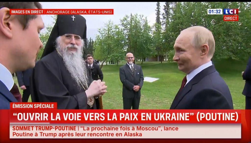 Poutine n'a négigaé aucun registre à aAnhorage - Capure d'écran LCI