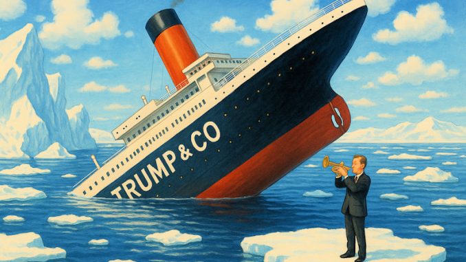 Chavirage du Trump & Co en musique dans l'Arctyique — Illustration © European-Security
