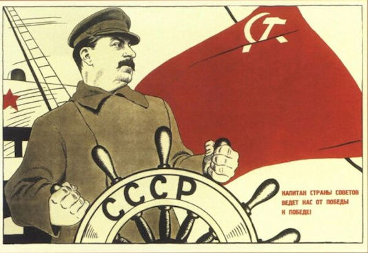 Staline à la barre — Affiche de 1930
