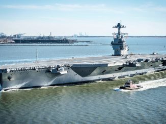 USS Gerald R. Ford-CVN 78 underway on 8 April 2017