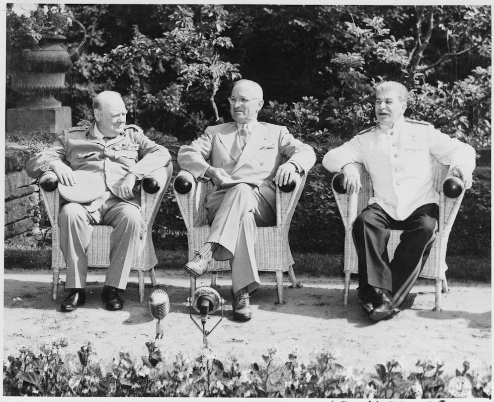 Churchill, Truman et Staline à Potsdam
