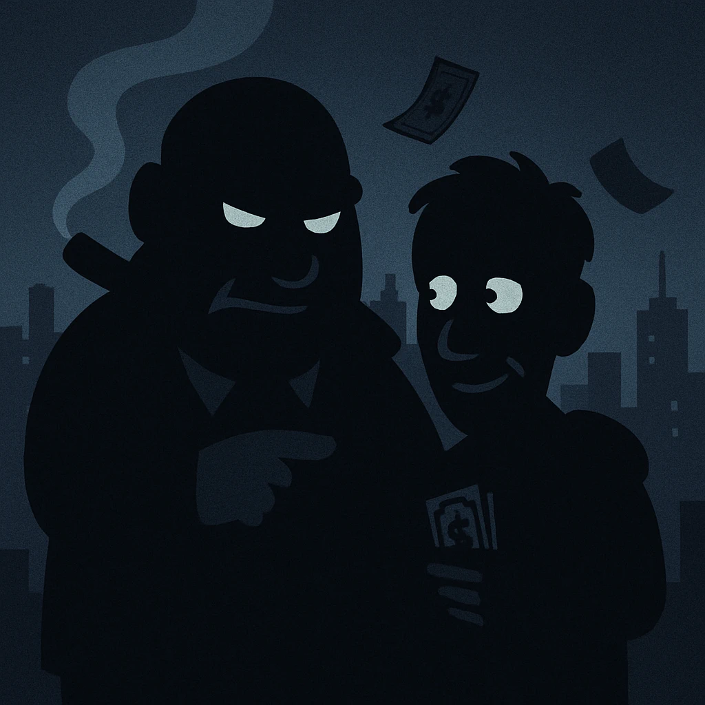Espions dans la nuit — Illustration AI © E-aSa