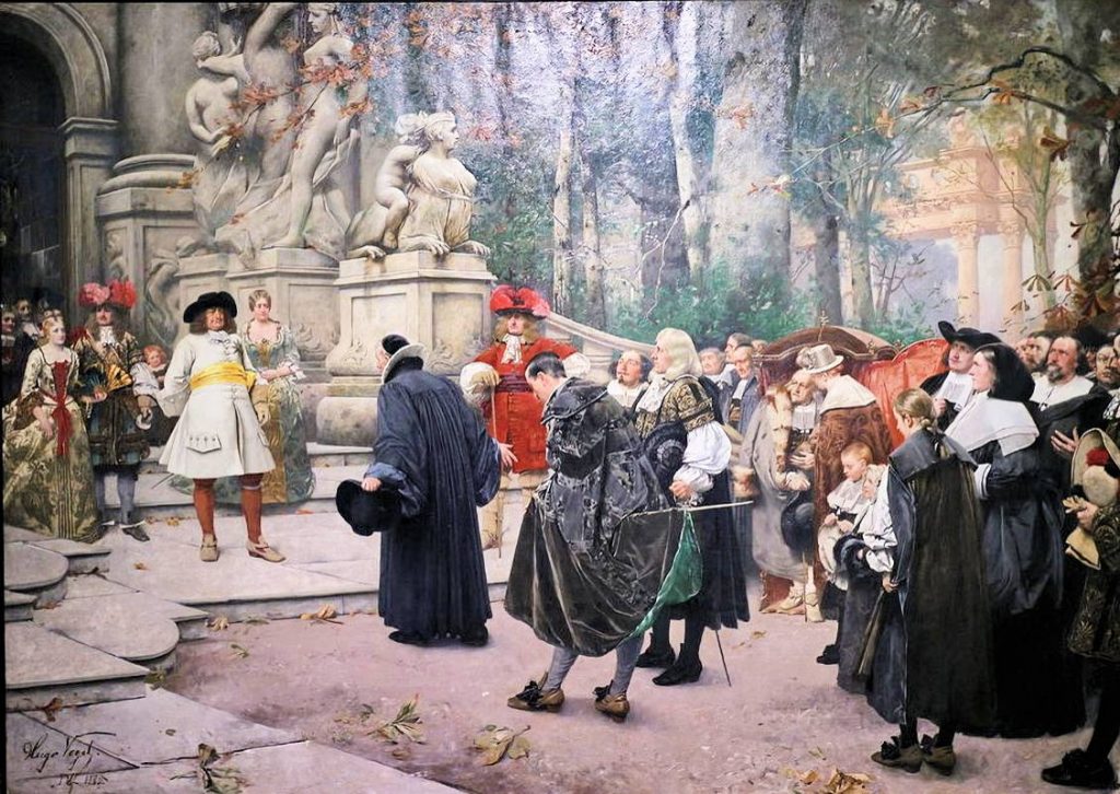 Hugo Vogel - Empfang der Hugenotten durch den Grosen Kurfursten im Potsdamer Schloss -1885