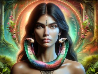 Indienne au serpent — Illustration © European-Security