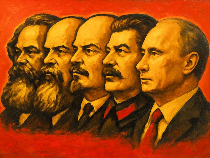 Marx, Engels, Lénine, Staline & Poutine © Euiropean-Securit