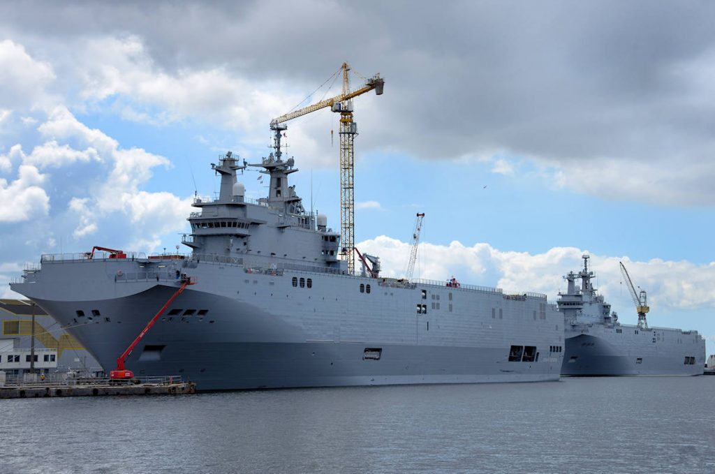 Les BPC Sebastopol et Vladivostok à Saint-Nazaire (15.05.2015) —