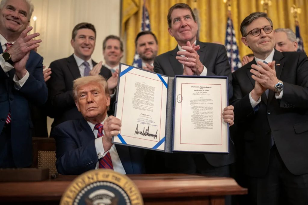 Trump Signature — White House Photo