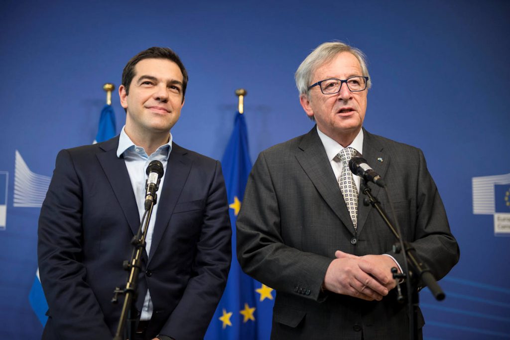 - Alexis Tsipras Jean Claude Junker Alexis Tsipras et Jean-Claude Junker — Photo Union européenne