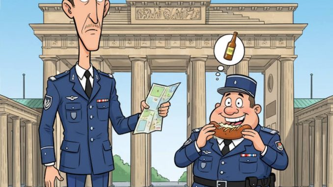 Caricature de gendarmes à Berlin © European-Security