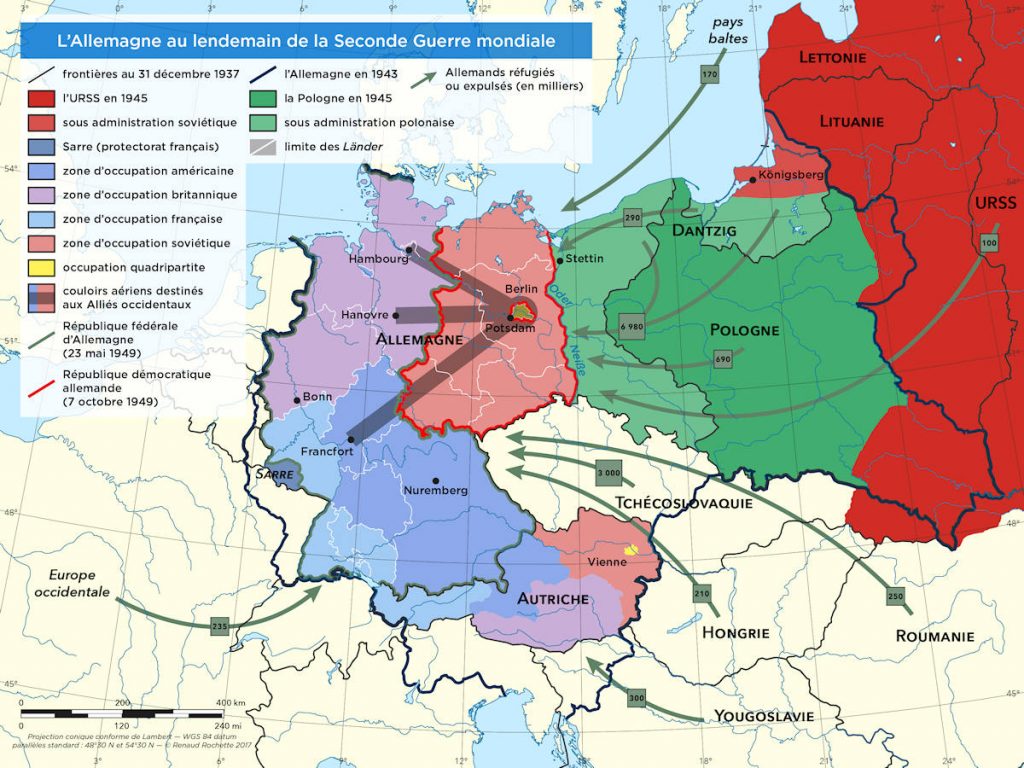 - Histocarte Allemagne 1945 1949 L’Allemagne au lendemain de la Seconde Guerre mondiale — Renaud Rochette © Histocarte
