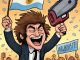 Javier Milei_Cartoon