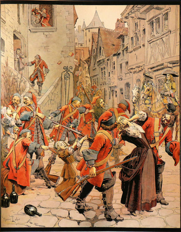 Maurice Leloir Le Roy Soleil — Les dragonades