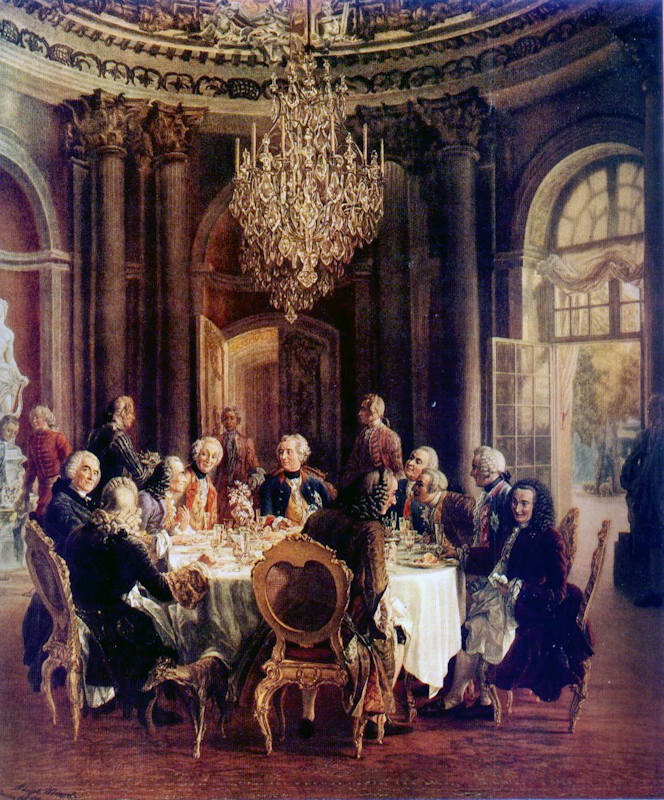 Sans-Souci Voltaire Adolph von Menzel