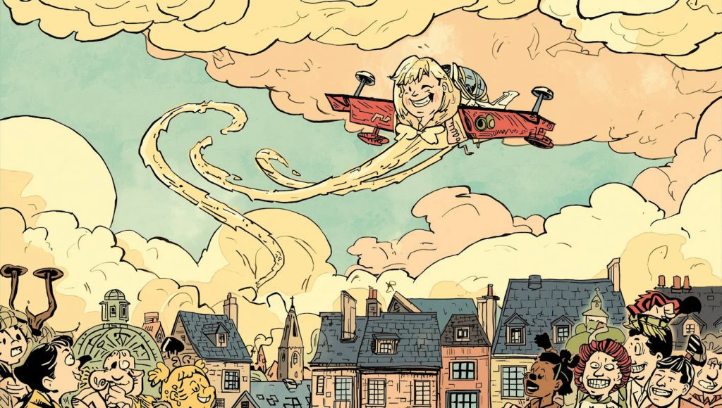 Cartoon - King Trump avec son nuage de merde - Illustration © E-S