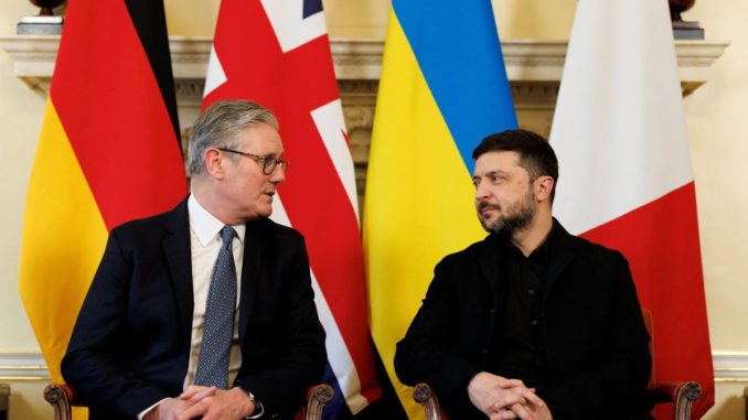 Keir Starmer with Wolodymyr Selenskyj – Picture Lauren Hurley / No 10 Downing Street