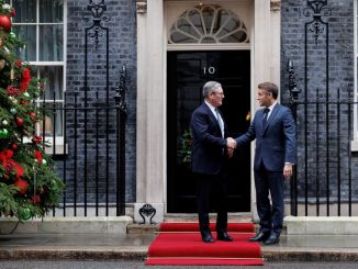 Keir Starmer with Emmanuel Macron — Picture Lauren Hurley / No 10 Downing Street