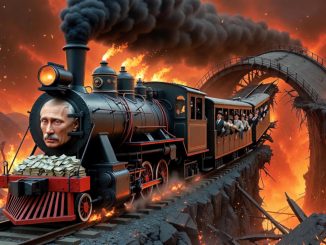 Poutine et le train de l’enfer russe — Illustration © European-Security