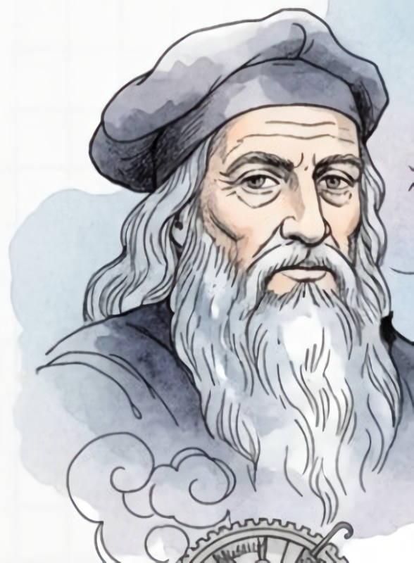 - Leonard de Vinci 1 Leonard de Vinci — Illustration © European-Security
