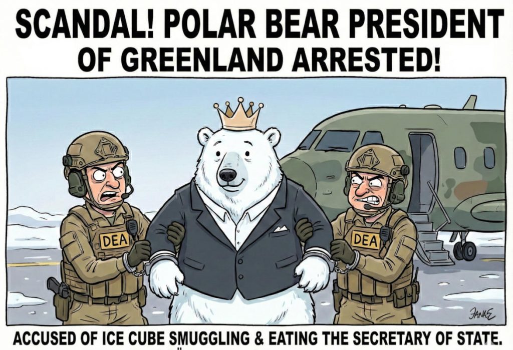 L'ours polaire arrêté par la DEA — Illustration © European-Security