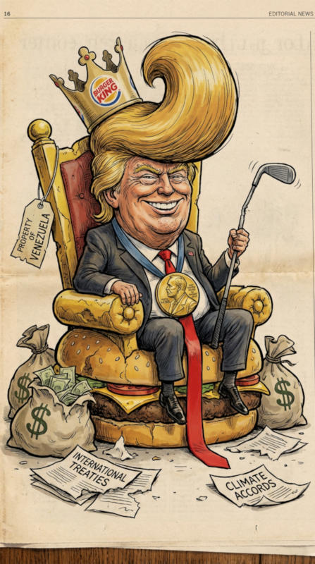 Donald Trump et son Nobel — Illustration © European-Security