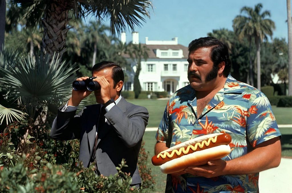 - Beru et SanA a Mar a Lago 03A Le commissaire San Antonio et l’inspecteur Berrurier à pied d’oeuvre à Mar-a-Lago — Photo © E-S