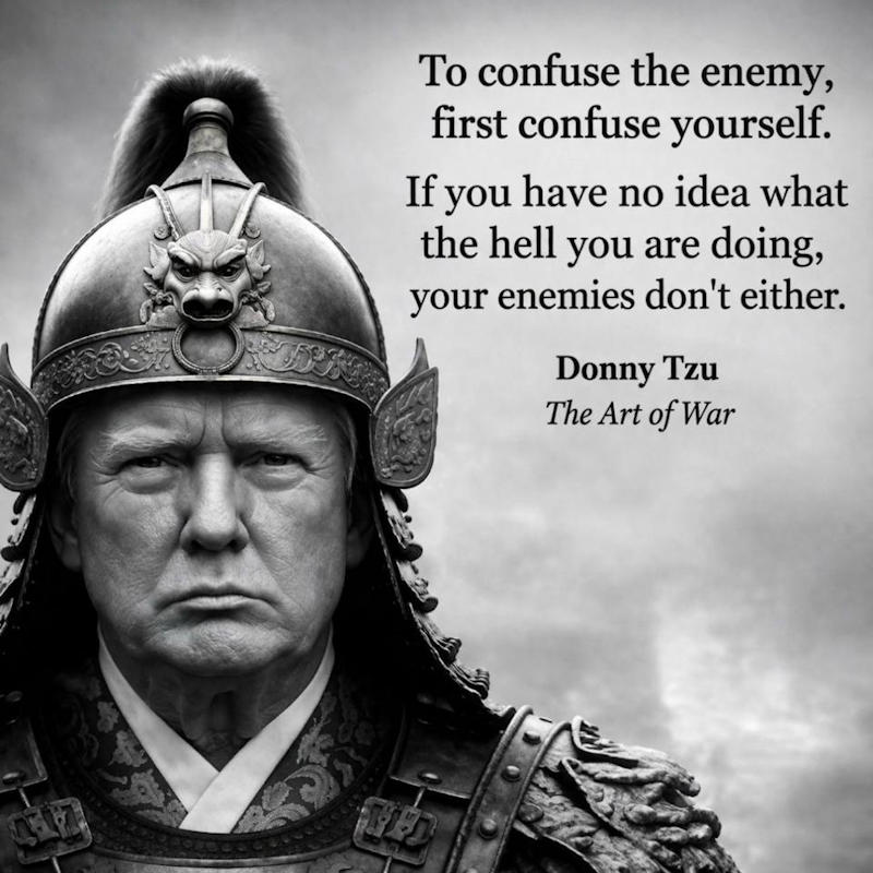 Donald Trump se prend pour le meilleur stratège, mais il est bien le seul — Illustration IA © European-Security